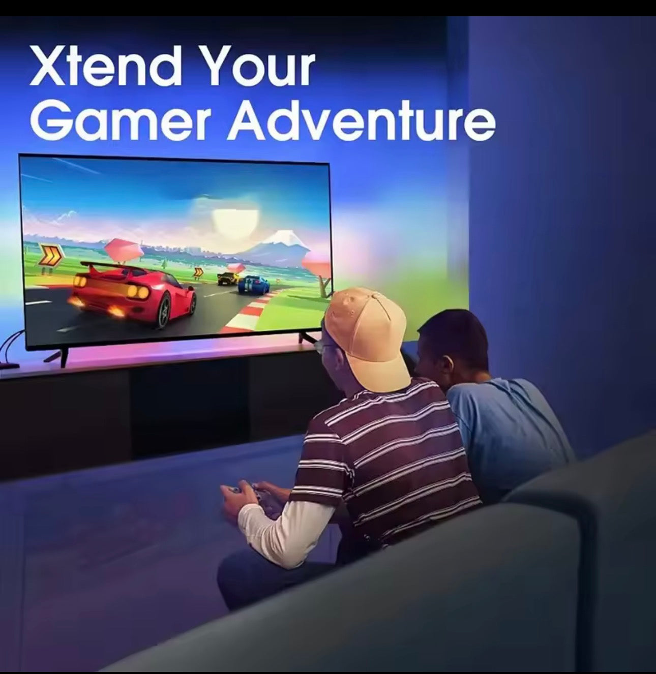 RGBIC LED TV Backlight Strip with Camera App Control Music Sync Smart Lights for Gaming Room 55-75inch Ambient Lighting