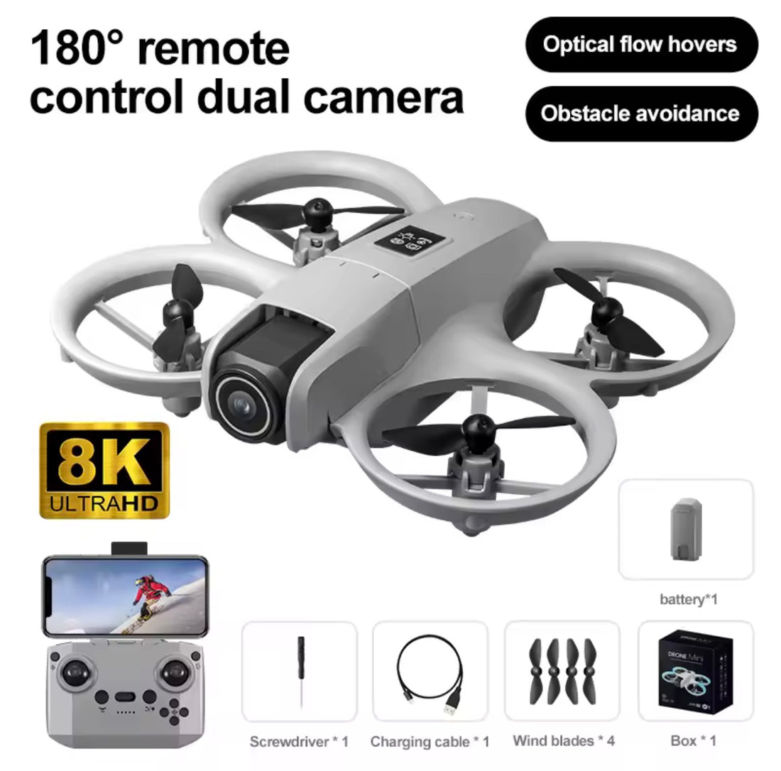 T3/GT3 Dual Camera 68g Mini 6k/8k Drone Obstacle Avoidance FPV With LED Light GT3 Optical Flow Electric Camera 360 Flip Drone