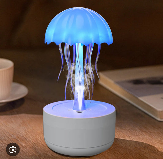 Colorful jellyfish Air humidfier with Night Lights 300ml Water Tank Timing Protection Aromatherapy Essential Oils Aroma Diffuser encalife