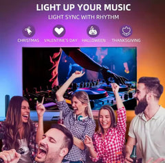 RGBIC LED TV Backlight Strip with Camera App Control Music Sync Smart Lights for Gaming Room 55-75inch Ambient Lighting encalife