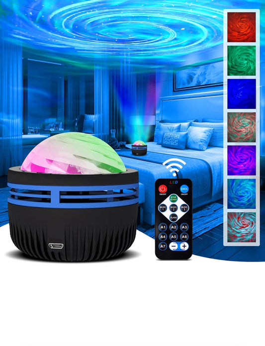 Northern Lights Projector Aurora Projector, Star Projector with Remote Control, RGB Colorful Night Light LED encalife