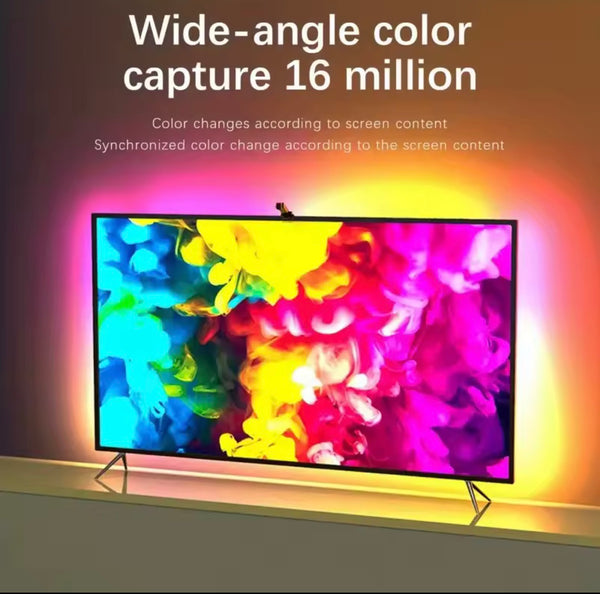 RGBIC LED TV Backlight Strip with Camera App Control Music Sync Smart Lights for Gaming Room 55-75inch Ambient Lighting encalife