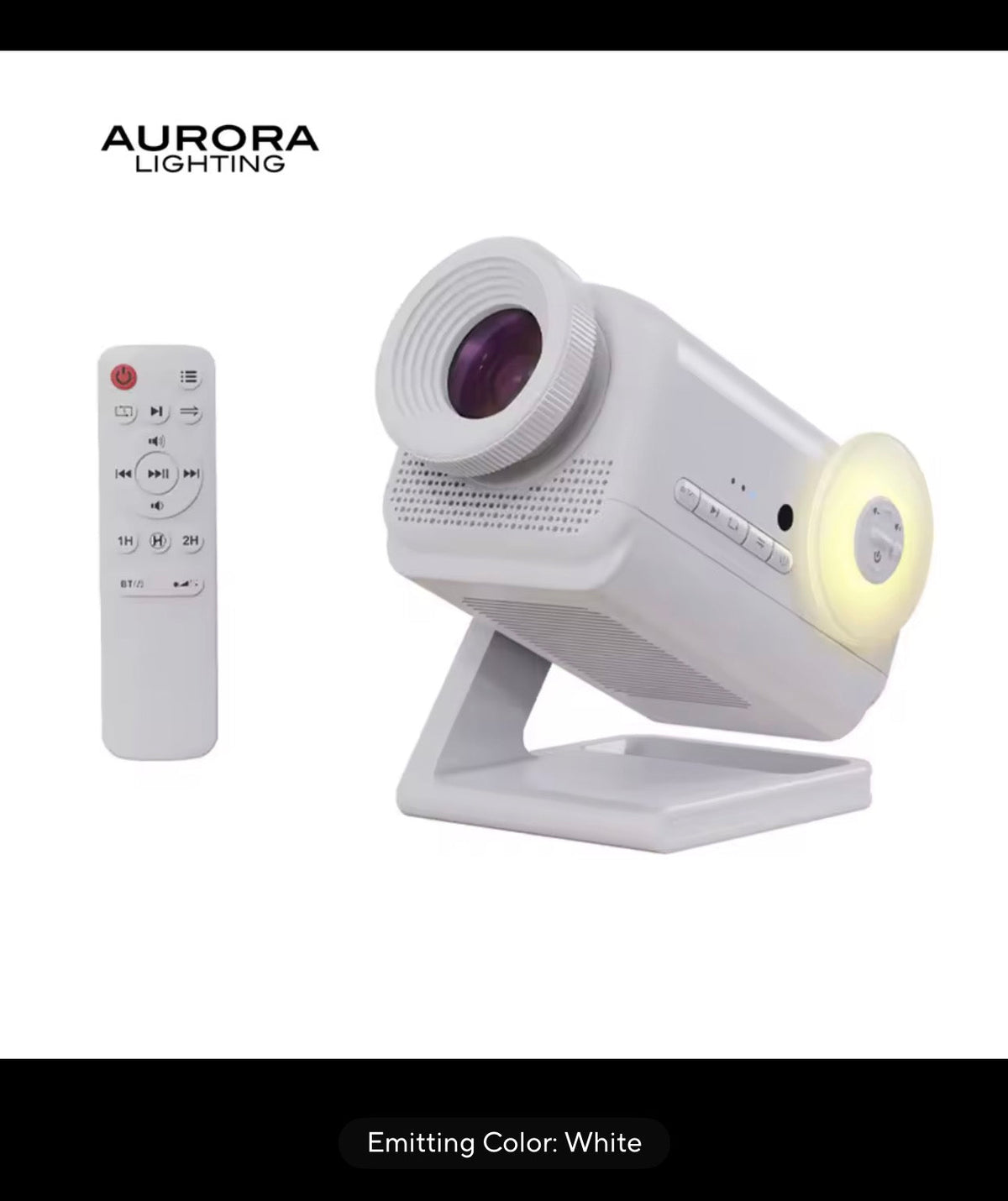 AURORA LIGHTING 3D Projector Mini HD 3D Galaxy Projector Night Light for Kids Adults Bedroom Room Decor Birthday Christmas Gifts encalife
