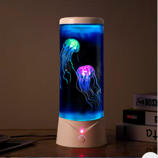Color Changing Jellyfish Lamp Usb/Battery Powered Table Night Light Children'S Gift Home Bedroom Decor Boys Girls Birthday Gifts encalife