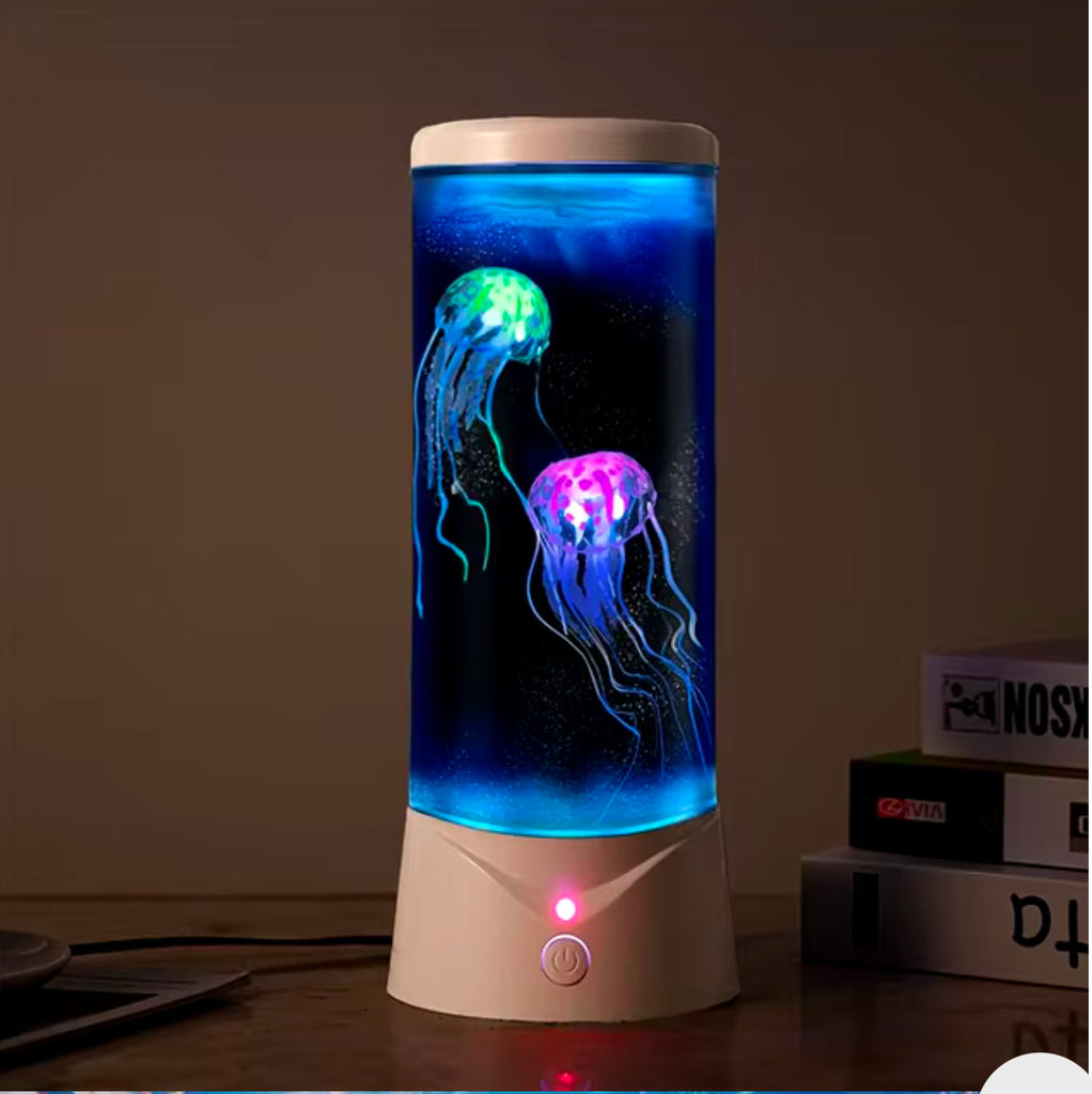 Color Changing Jellyfish Lamp Usb/Battery Powered Table Night Light Children'S Gift Home Bedroom Decor Boys Girls Birthday Gifts encalife