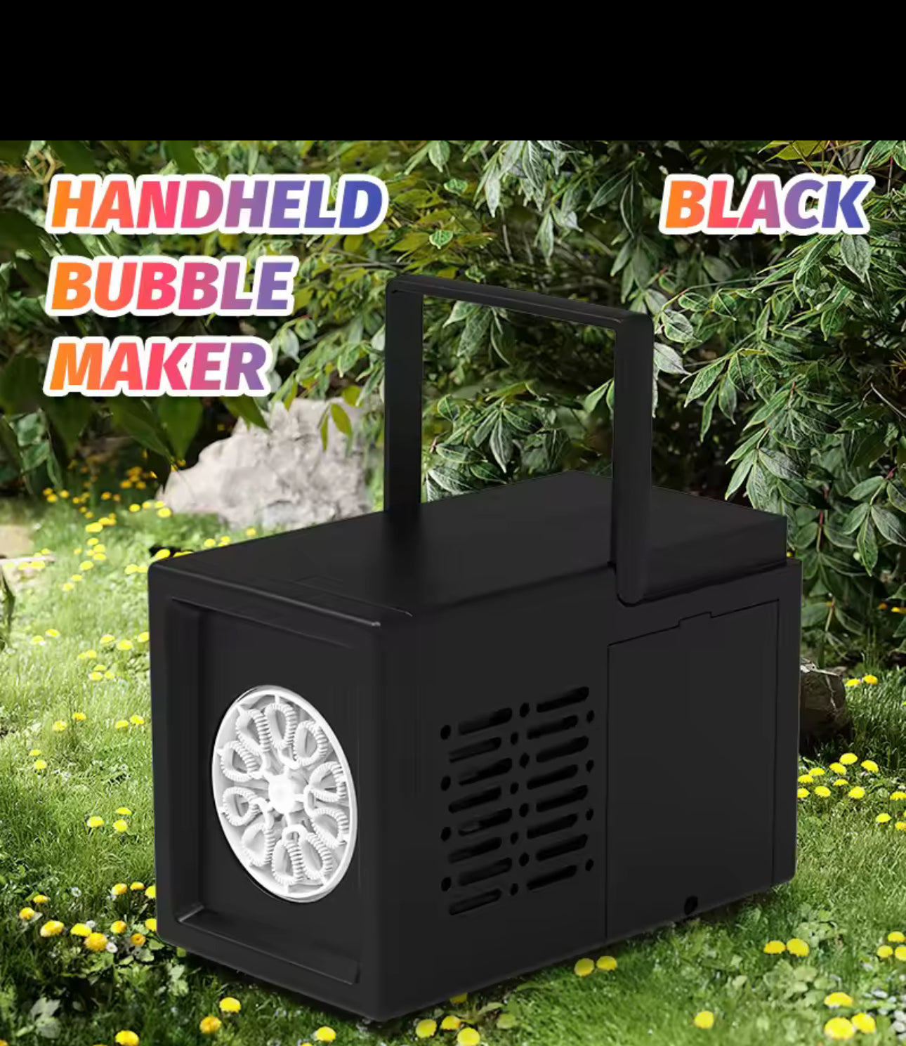 10 hole fully automatic bubble blowing handheld electric bubble machine toy outdoor birthday without battery and bubble water encalife