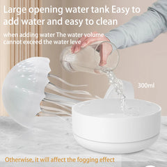 Colorful jellyfish Air humidfier with Night Lights 300ml Water Tank Timing Protection Aromatherapy Essential Oils Aroma Diffuser