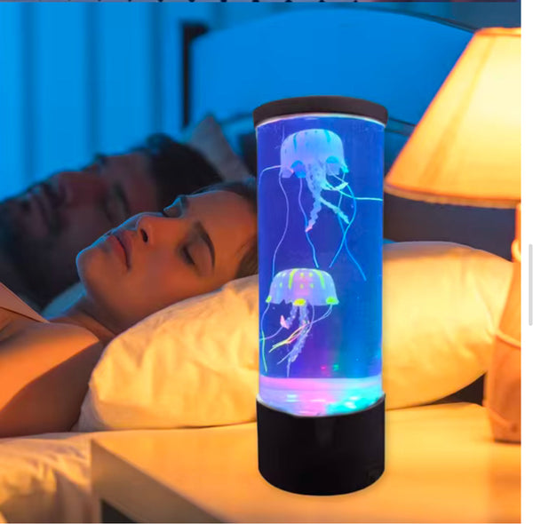 Color Changing Jellyfish Lamp Usb/Battery Powered Table Night Light Children'S Gift Home Bedroom Decor Boys Girls Birthday Gifts encalife