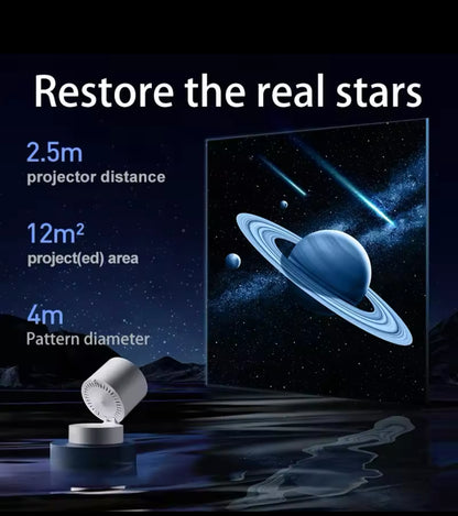 Galaxy Projector 360° Rotate Planetarium Star Projector Realistic Starry Sky Night Light Solar System Moon For Kids Bedroom