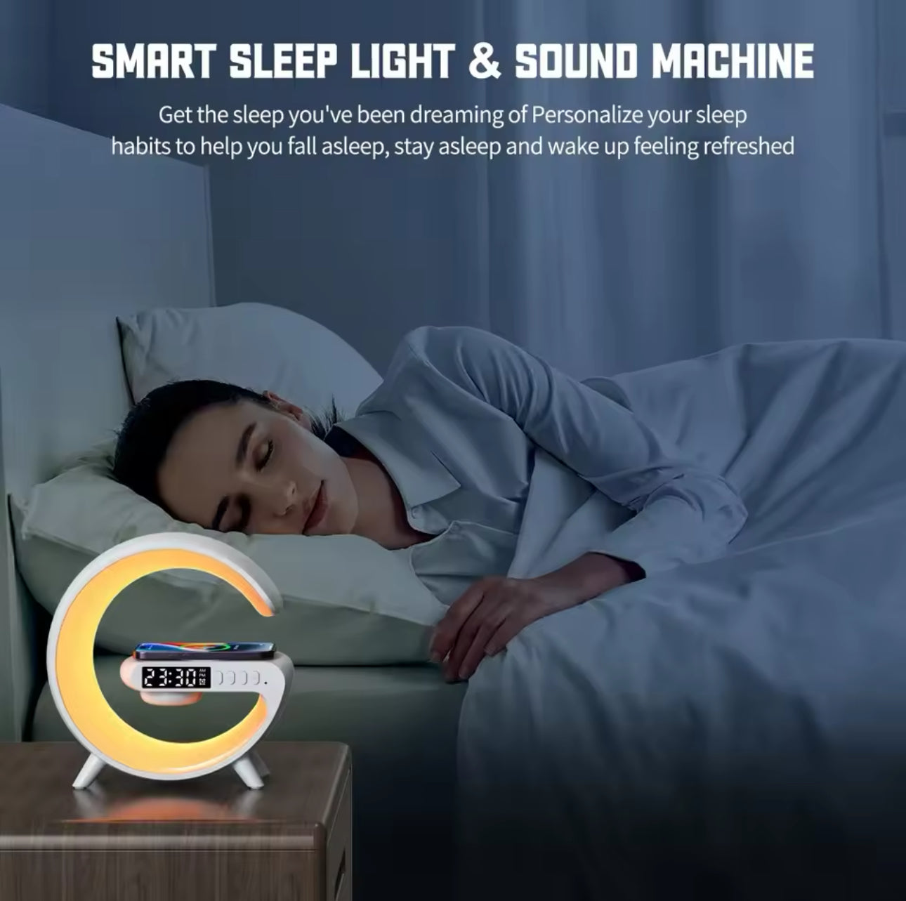 Multifunction Bluetooth Speaker TF RGB Night Light 15W Wireless Charger Stand for iPhone Samsung Xiaomi Fast Charging Station encalife