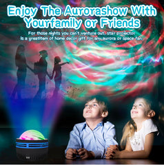 Northern Lights Projector Aurora Projector, Star Projector with Remote Control, RGB Colorful Night Light LED