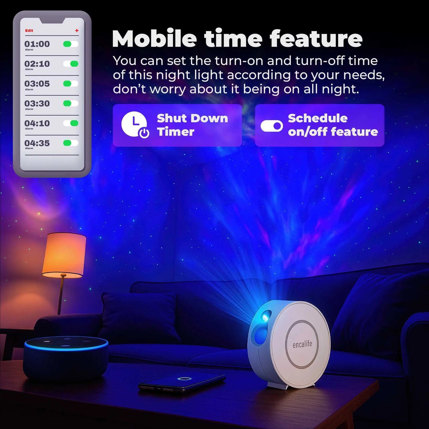 Atmosphere Projector | Smart Galaxy Light - Encalife 