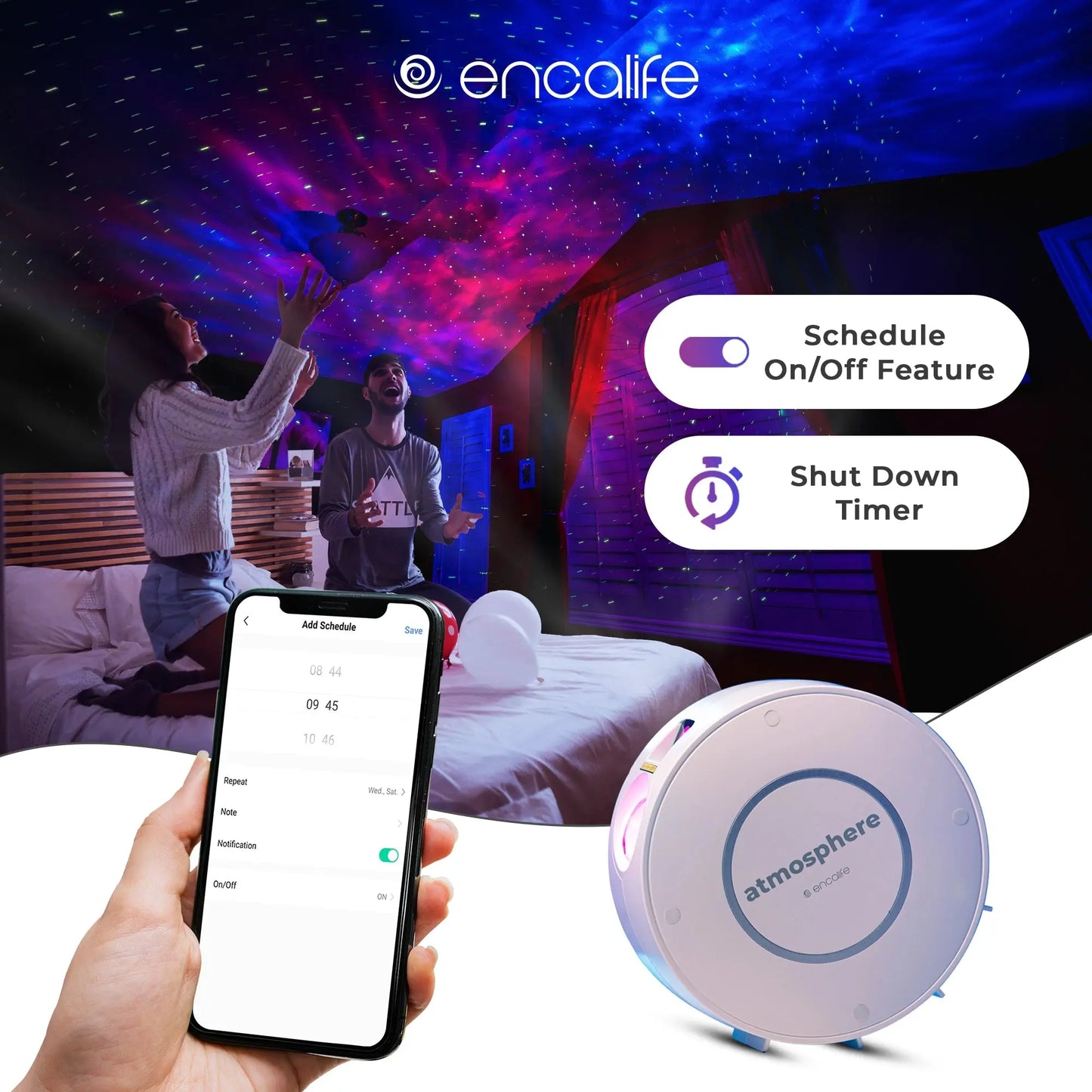 Atmosphere Projector | Smart Galaxy Light - Encalife 