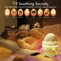 Dinosaur Eggshell Galaxy Star Projector with Soothing White Noise