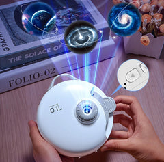 Starry Night: HD Focus Galaxy Projector with Built-in Bluetooth and white noise