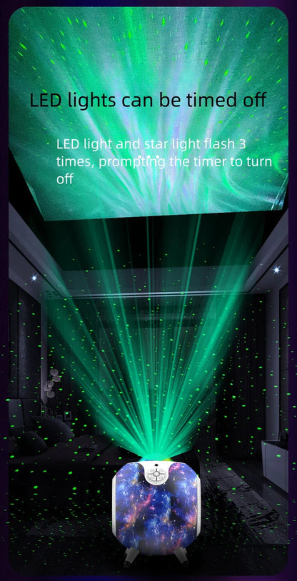 Wireless Galaxy Projector with Dual Bluetooth Speakers