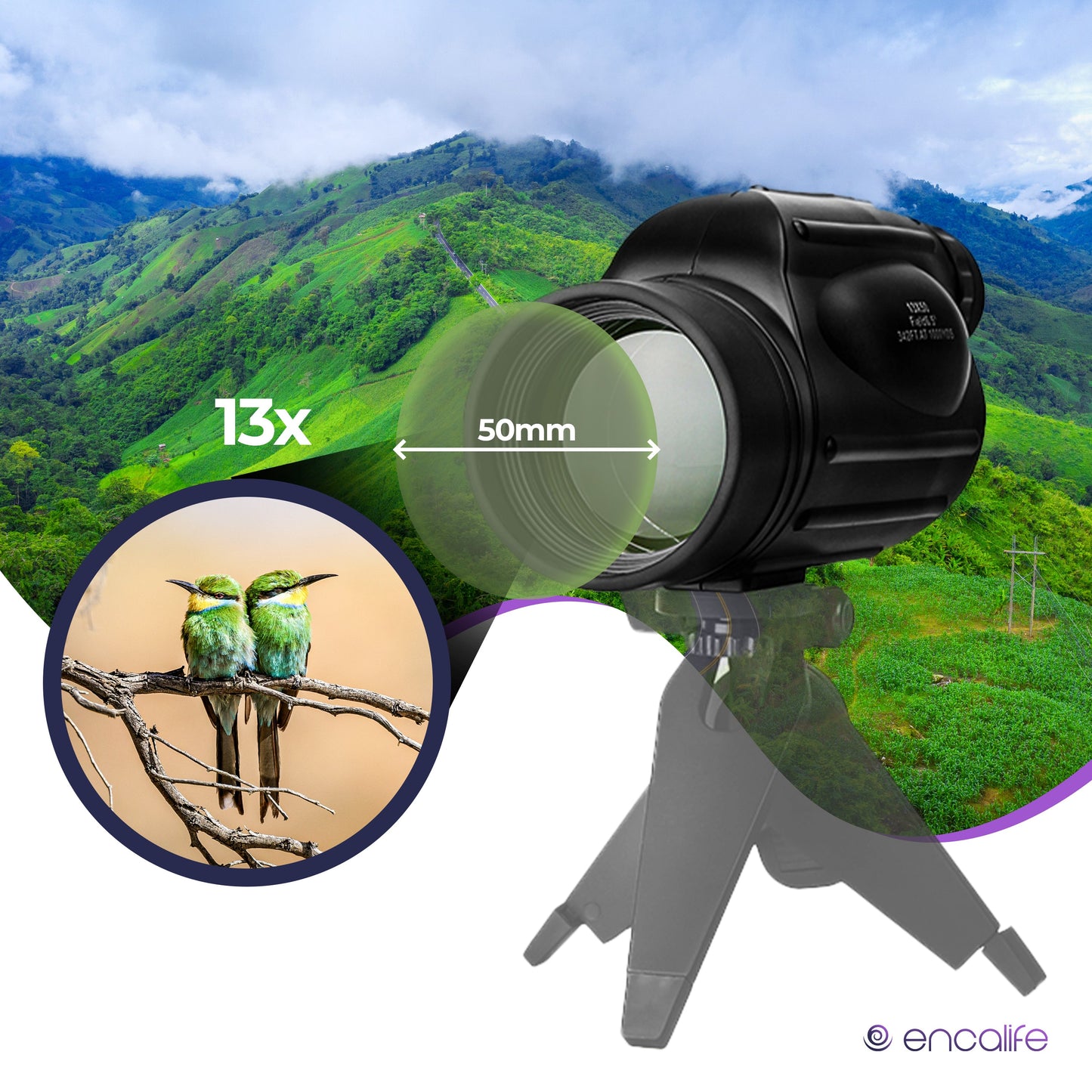 Waterproof Monocular | ENMO49 encalife