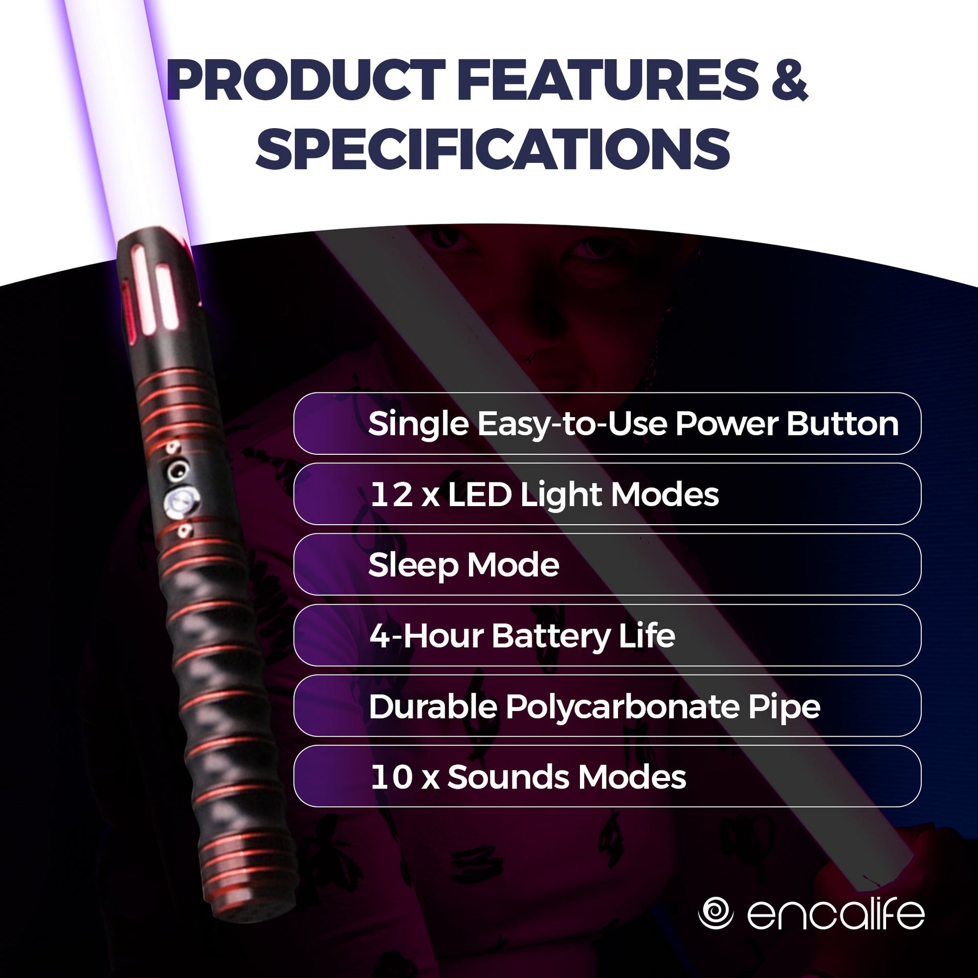 Star Wars Lightsaber | EN-LS09RED encalife