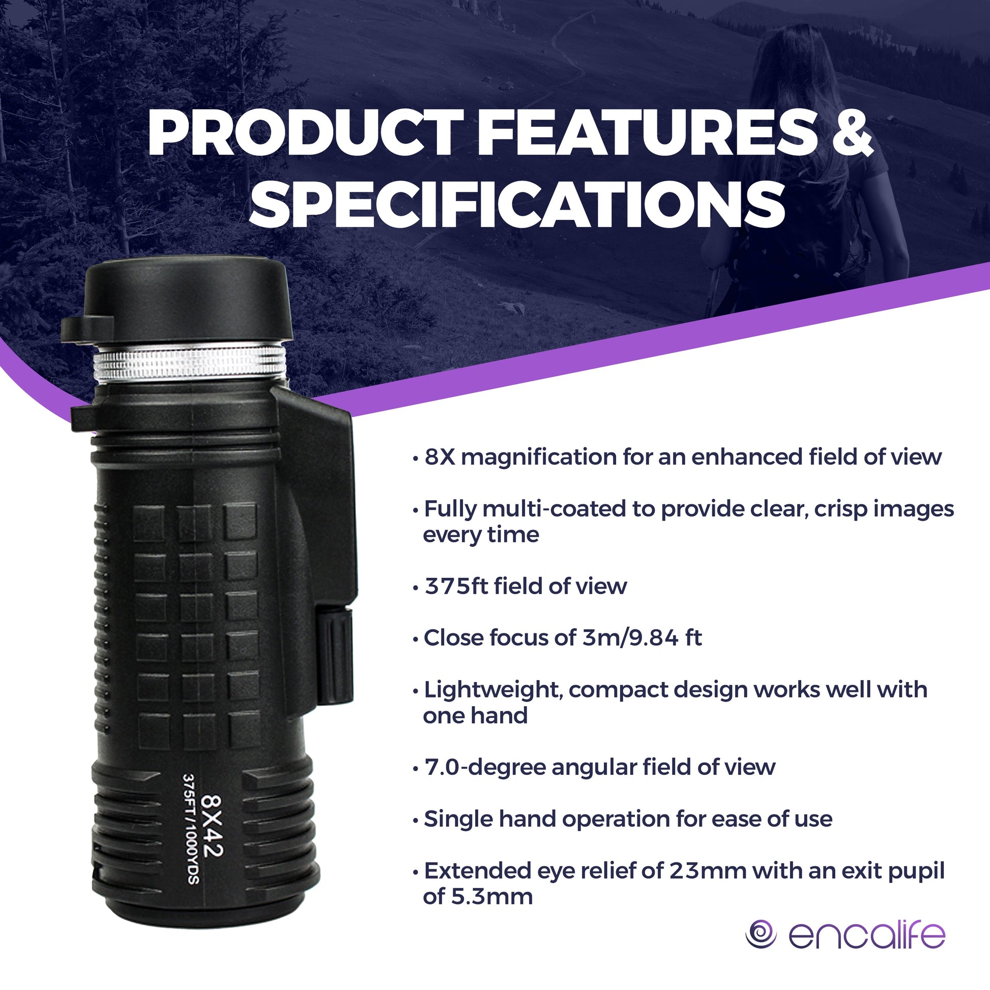 Waterproof Monocular | ENMO42 encalife
