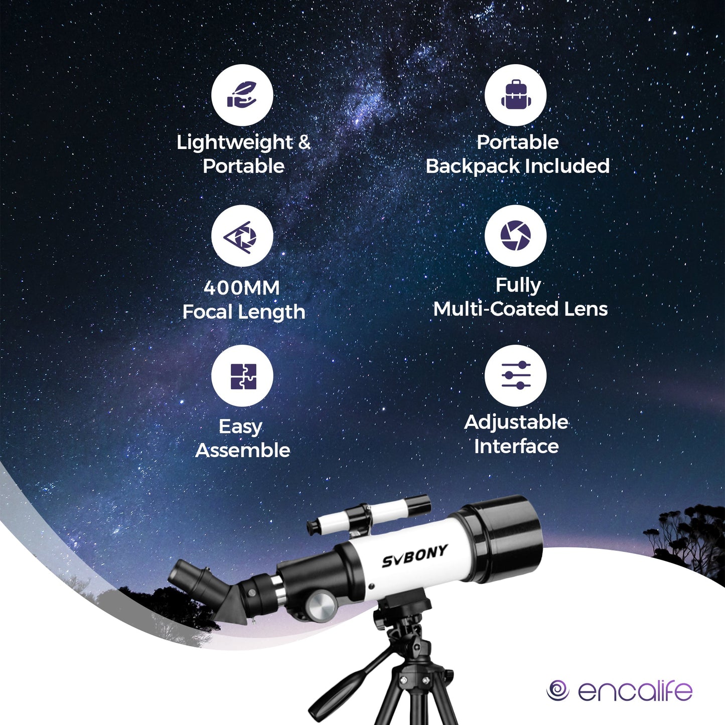 Refractor Telescope | ENTE501P encalife