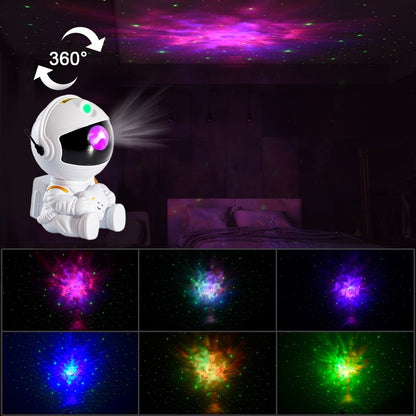 Astronaut Galaxy Star Projector | LED Light Nebula Lamp