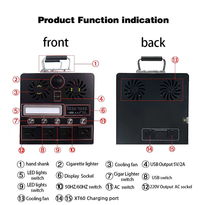 Portable Power Station | 2500W, 3100Wh: Empowering Your Adventures