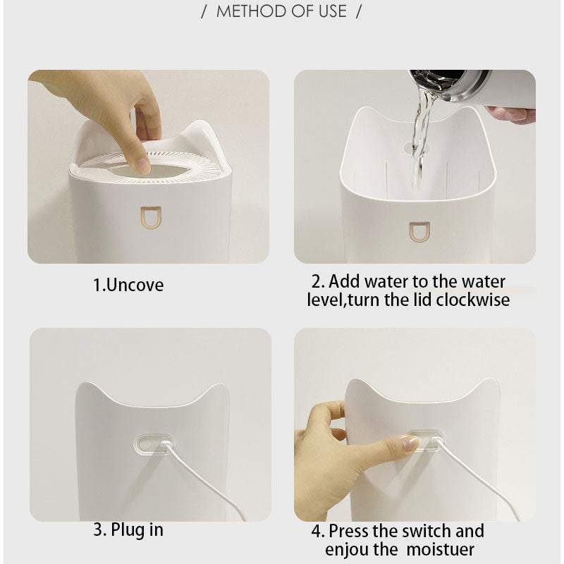 Large Capacity Humidifier | 3L | Ultrasonic Air Technology encalife