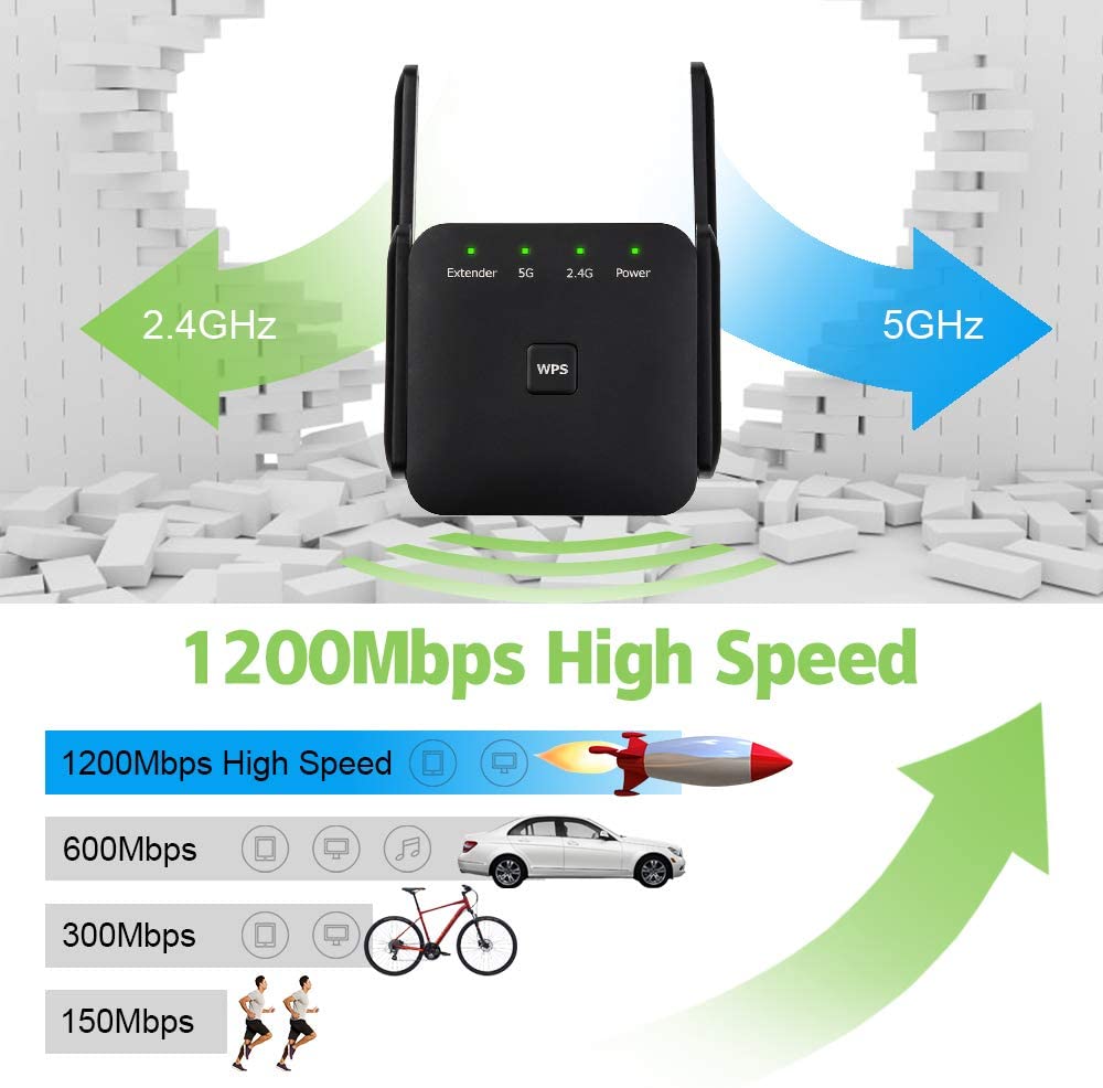 Portable Wifi Extender | 1,200Mbps 5G | High-Speed Connectivity encalife