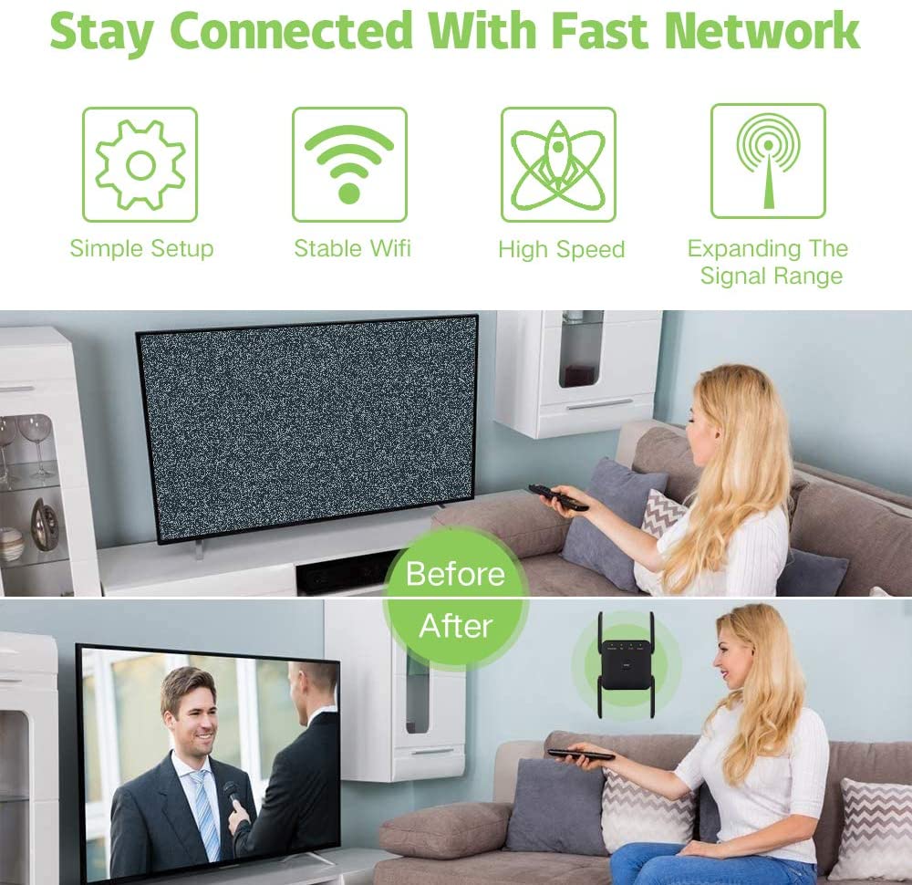 Portable Wifi Extender | 1,200Mbps 5G | High-Speed Connectivity encalife