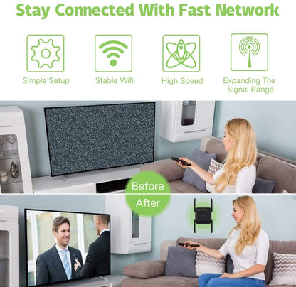 Portable Wifi Extender | 1,200Mbps 5G | High-Speed Connectivity