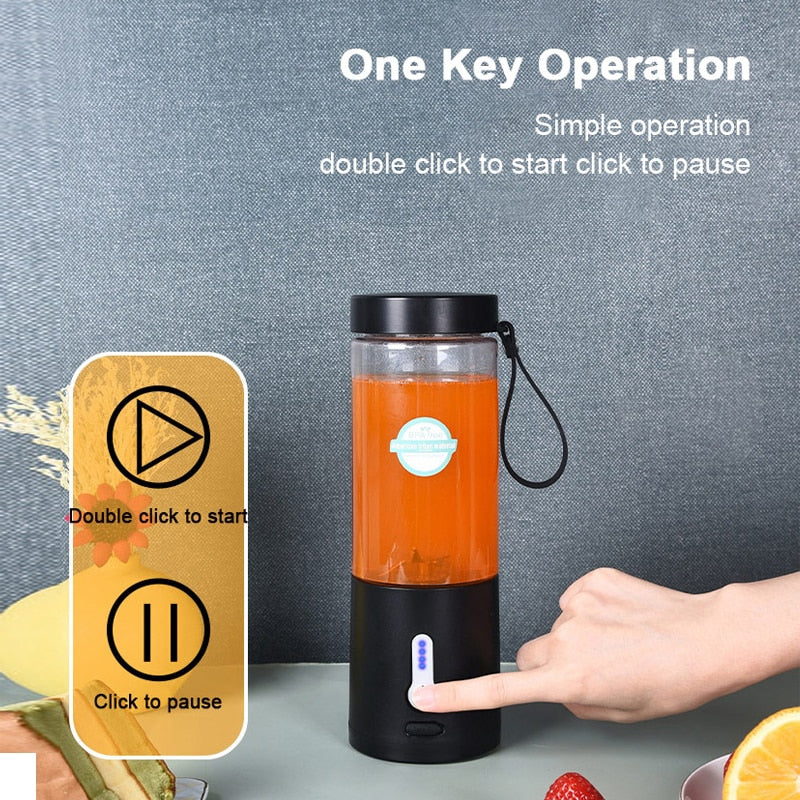 Powerful And Efficient Electric Juicer | 530ML encalife