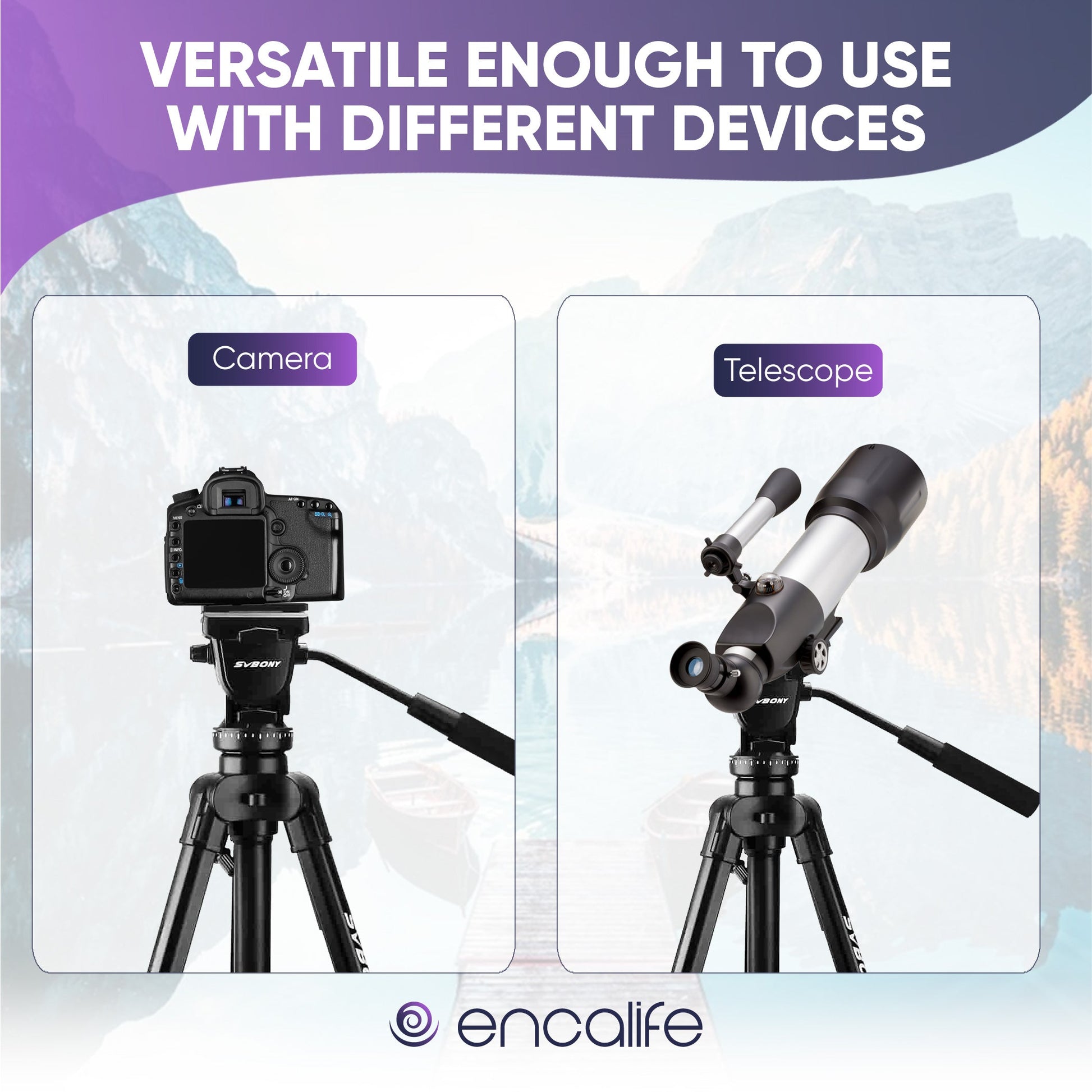 Aluminum Alloy Travel Tripod | ENTR402 encalife