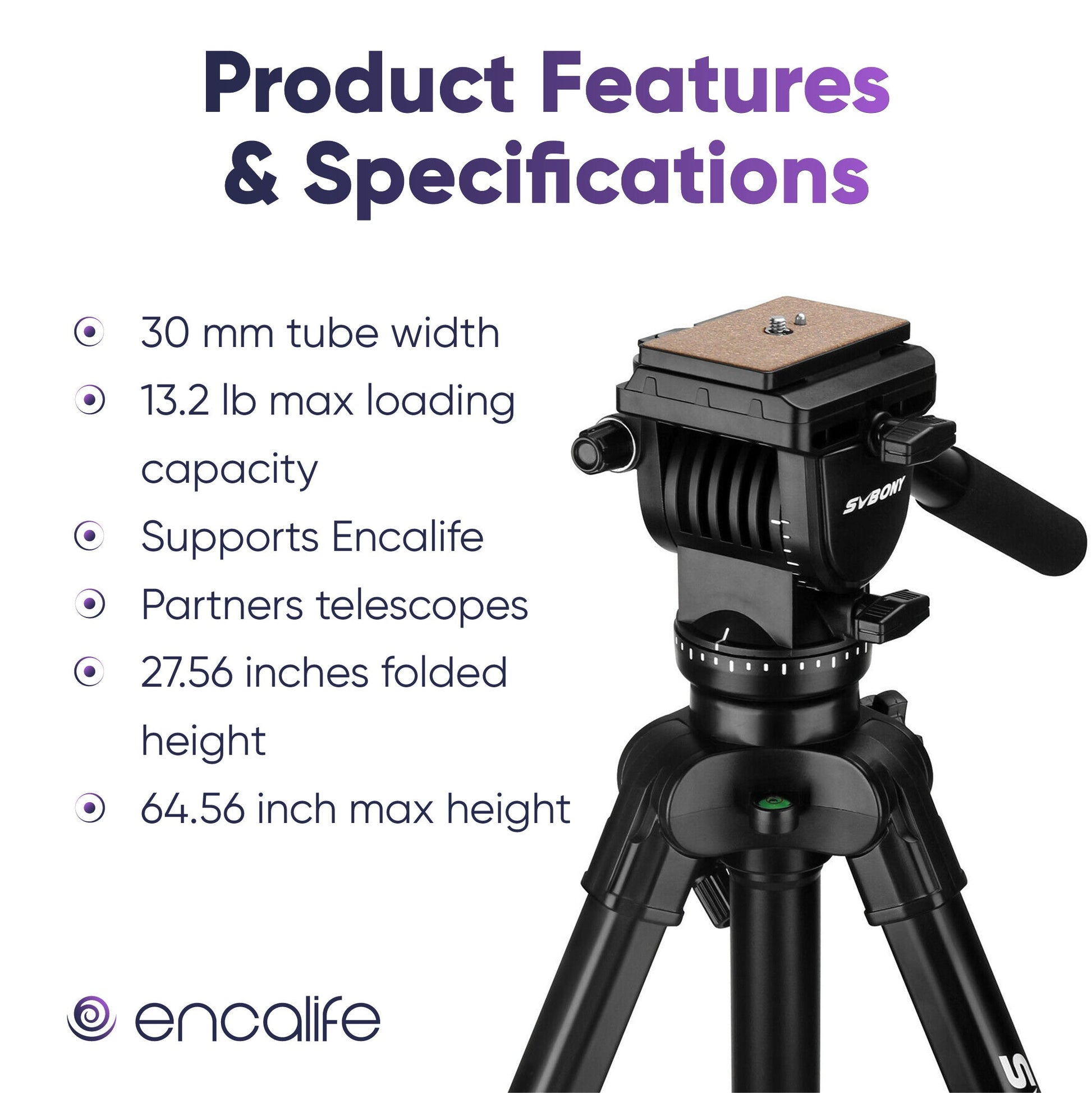 Aluminum Alloy Travel Tripod | ENTR402 encalife