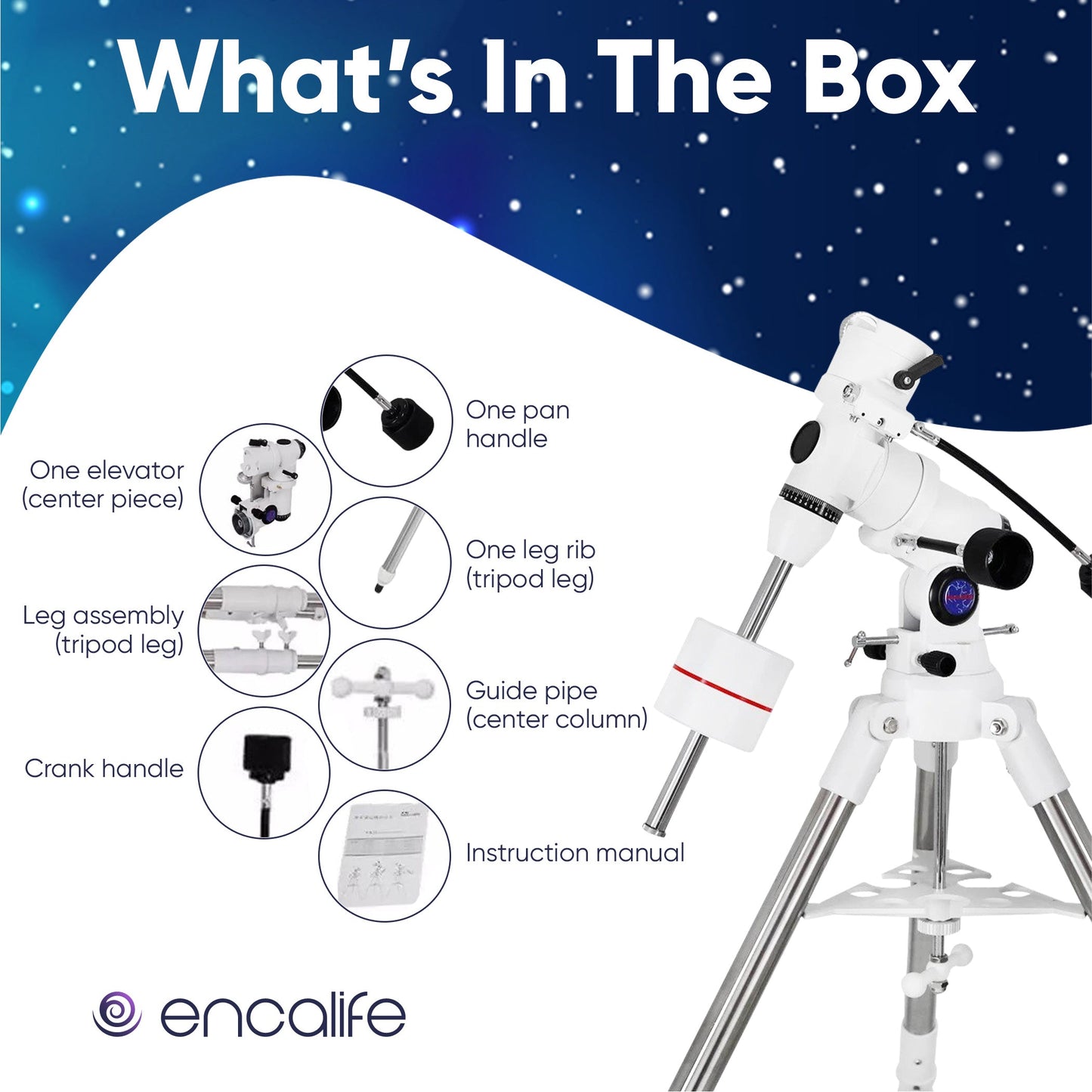 Equatorial Tripod & Mount | EN-EX1 encalife