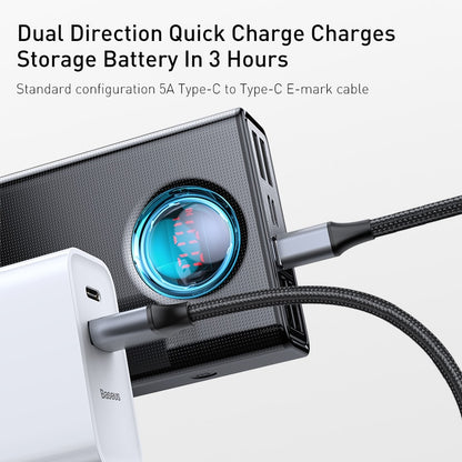 Portable Charger | White | 65W / 30,000mAh Power Bank