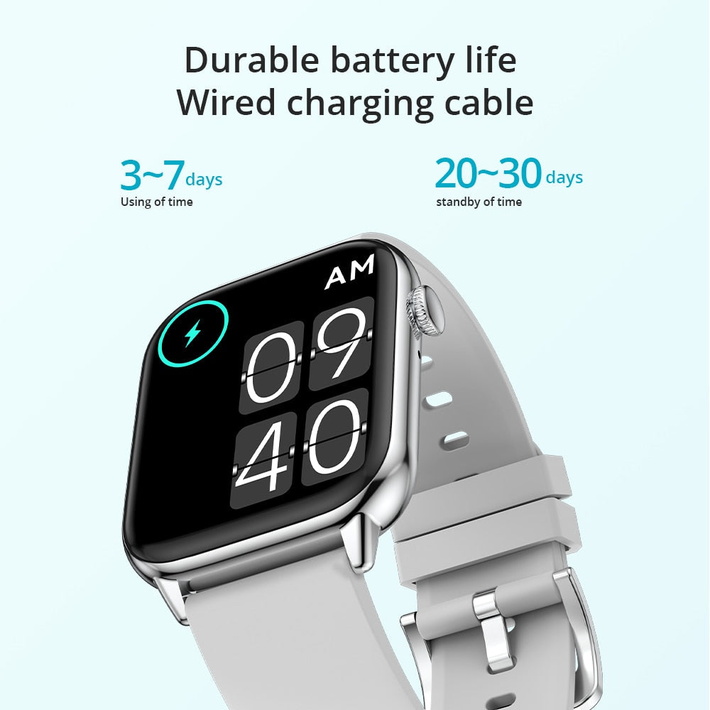 Fitness Tracking Smart Watch | Heart Rate And Sleep Monitor With 5 Straps encalife
