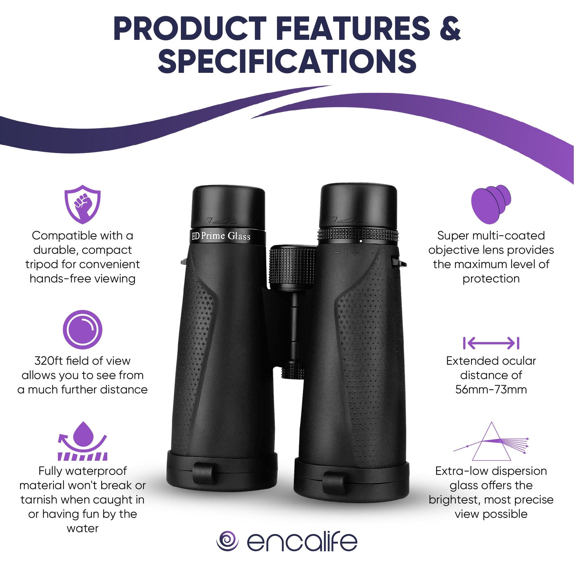 Extra-Low Dispersion Binoculars | ENBI202 encalife
