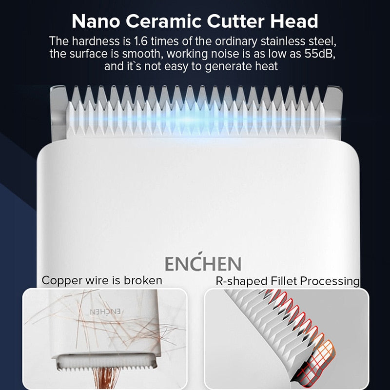 Professional Hair And Beard Trimmer | Cordless Rechargeable Trimmer encalife