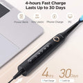 Electric Toothbrush | Black | Includes 8 Heads