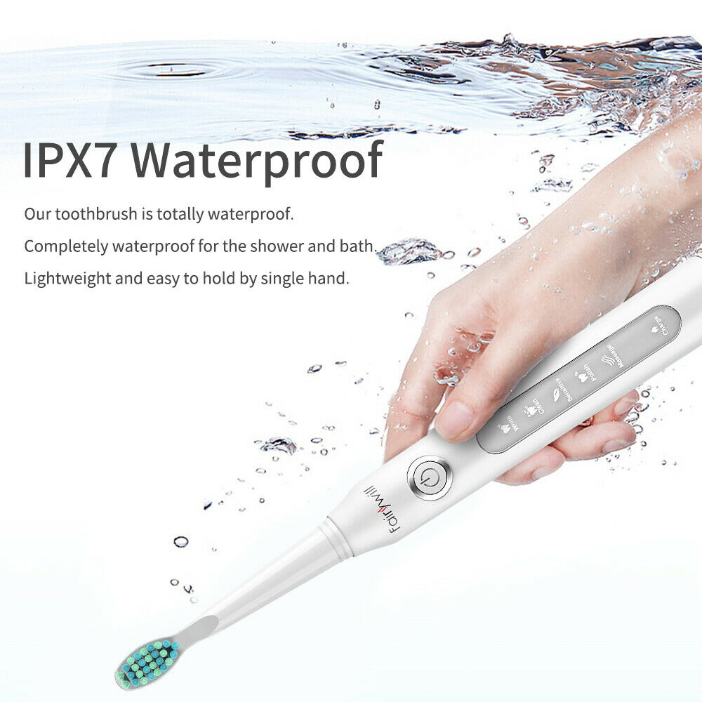 Electric Toothbrush | Black | Includes 8 Heads encalife
