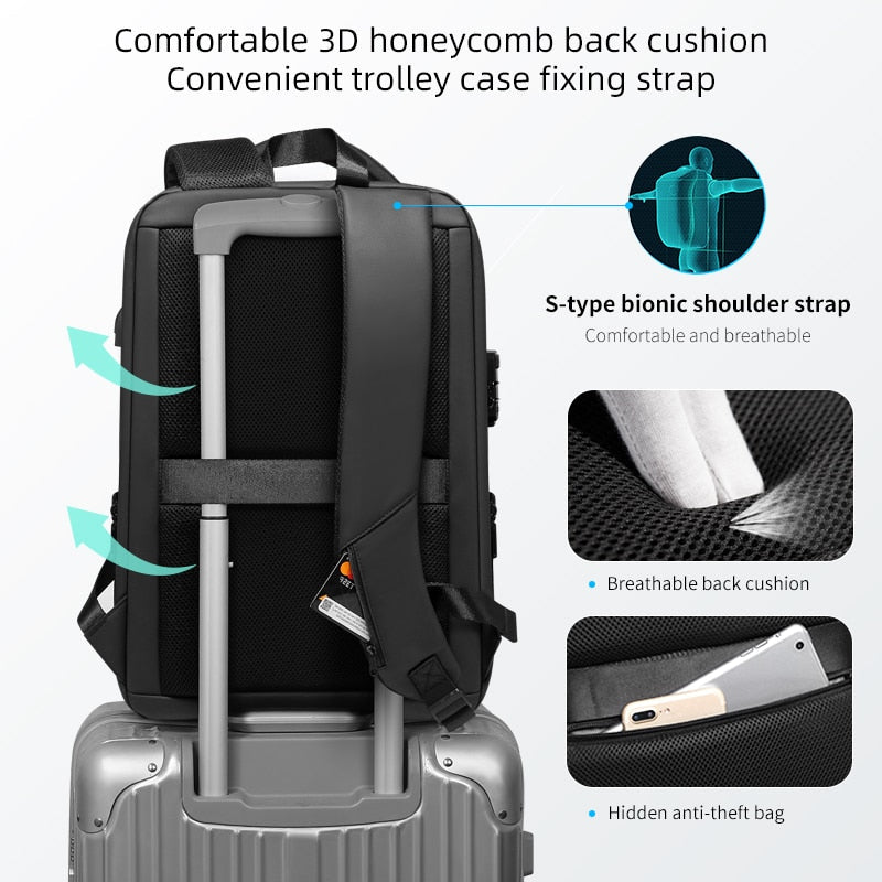 Anti-Theft Backpack | Waterproof And USB Charging Bag encalife
