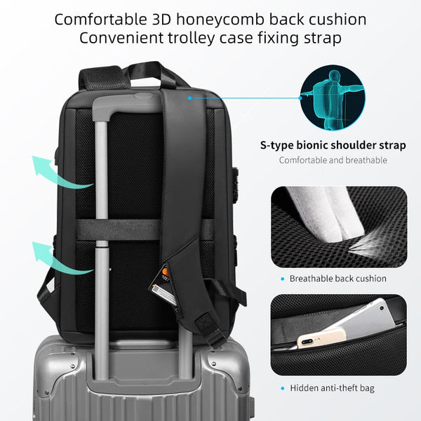 Anti-Theft Backpack | Waterproof And USB Charging Bag encalife