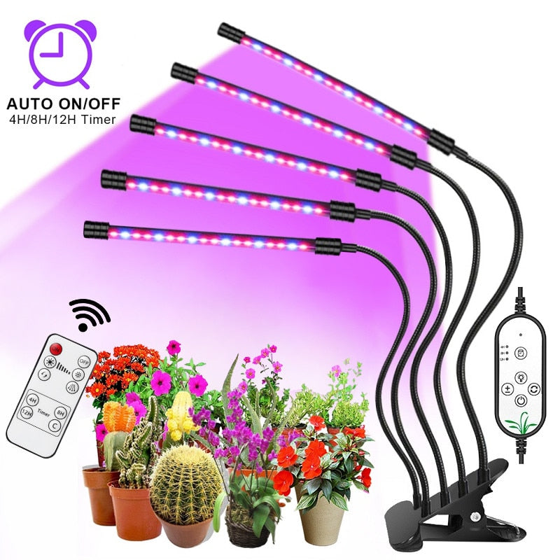 Grow Light For Indoor Plants | 5-Head Full Spectrum encalife