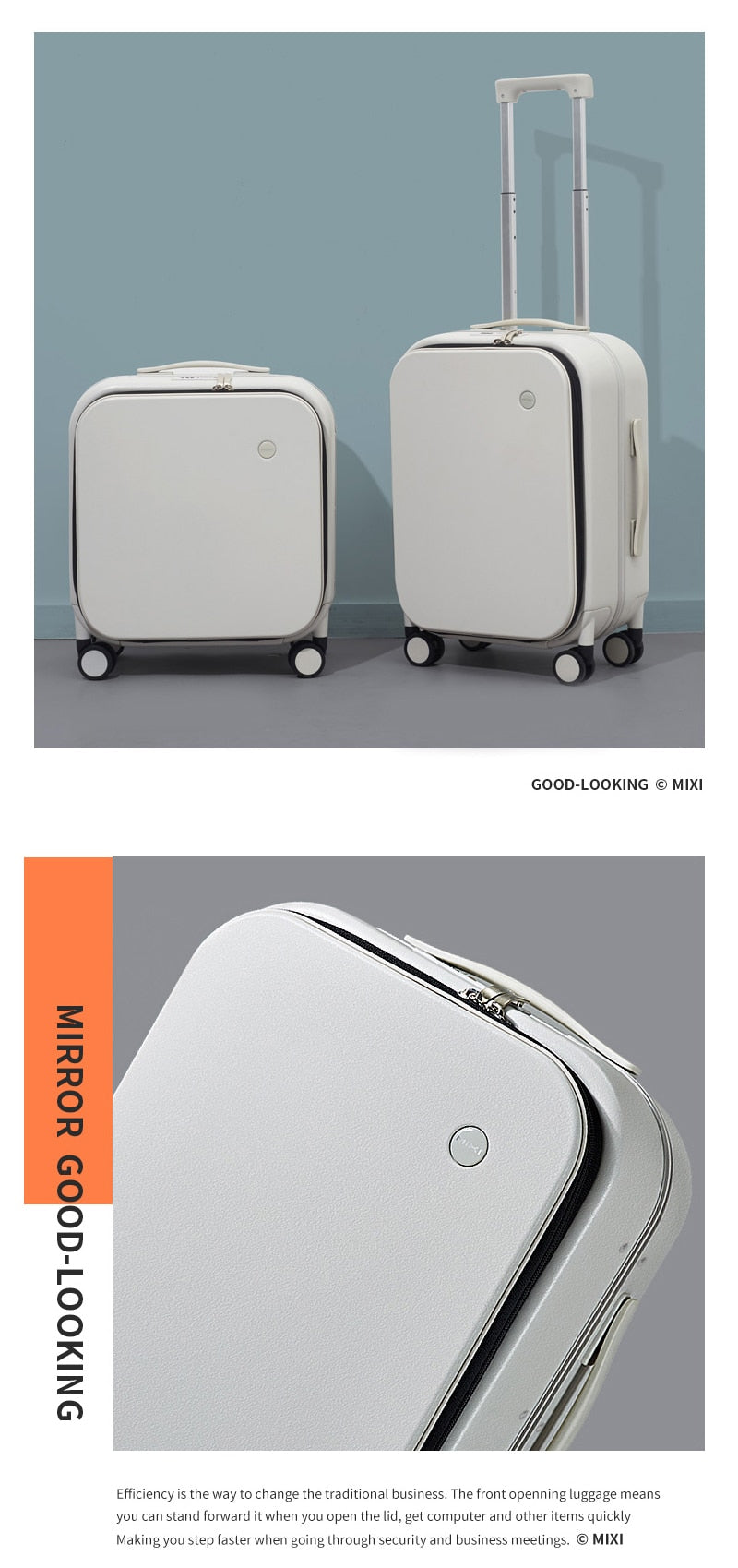 Stylish Luggage | Elegant Carry-On Suitcase encalife