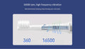 Electric Toothbrush | White | Includes 3 Heads