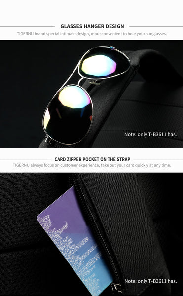 Multi-Compartment Backpack | TSA-Approved No Key Lock