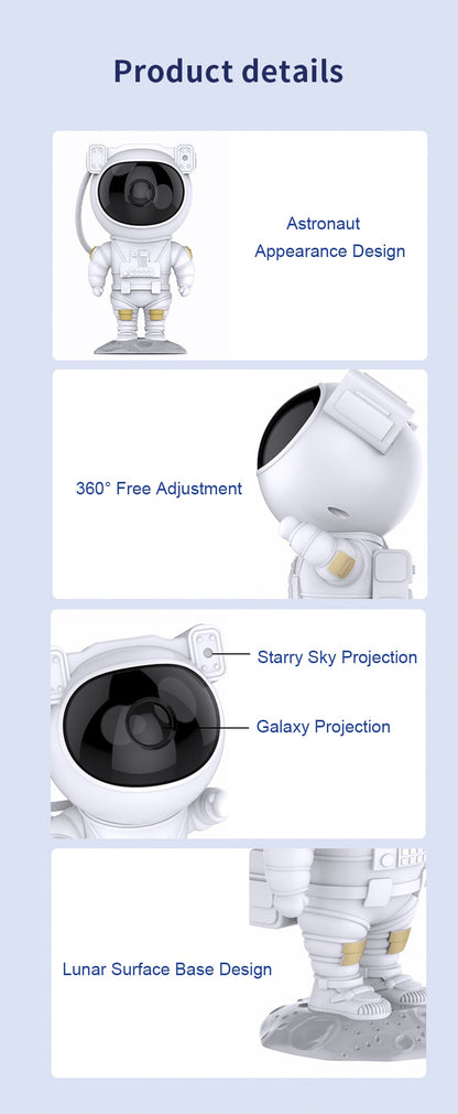 Astronaut Galaxy Projector  | Rechargeable Galaxy Star Light