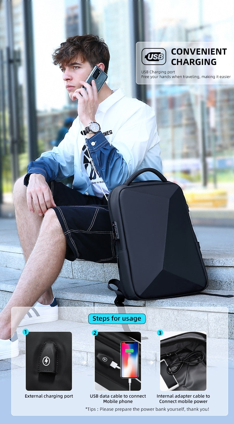 Anti-Theft Backpack | Waterproof And USB Charging Bag encalife