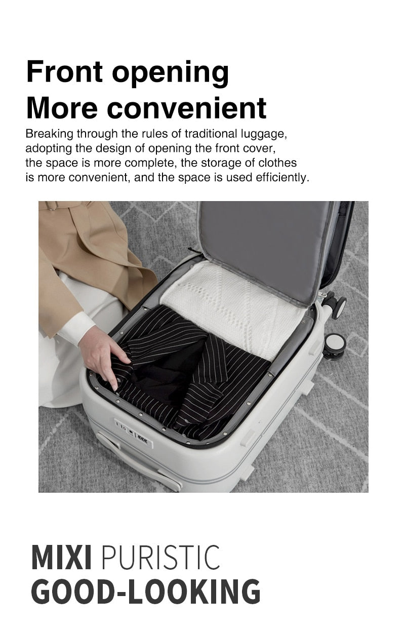 Stylish Luggage | Elegant Carry-On Suitcase encalife