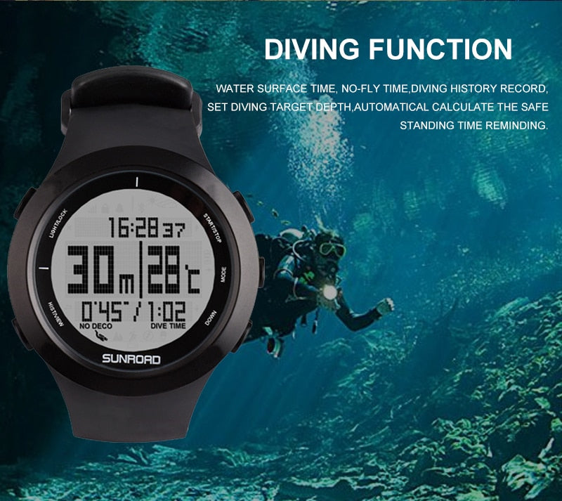 Dive Computer | Safety Depth Alarm Feature encalife